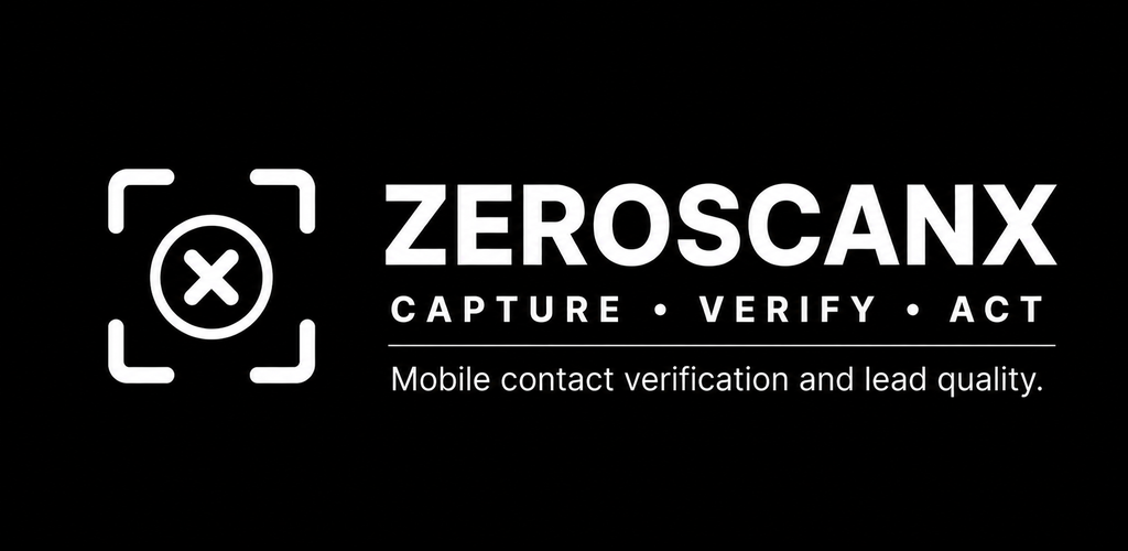 ZeroScanX Capture Verify Act